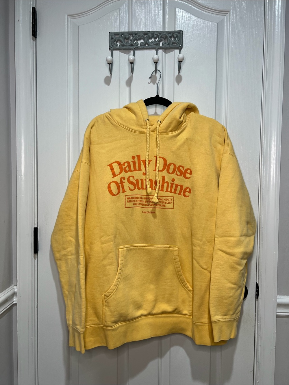 “Daily Dose of Sunshine” Yellow Hoodie